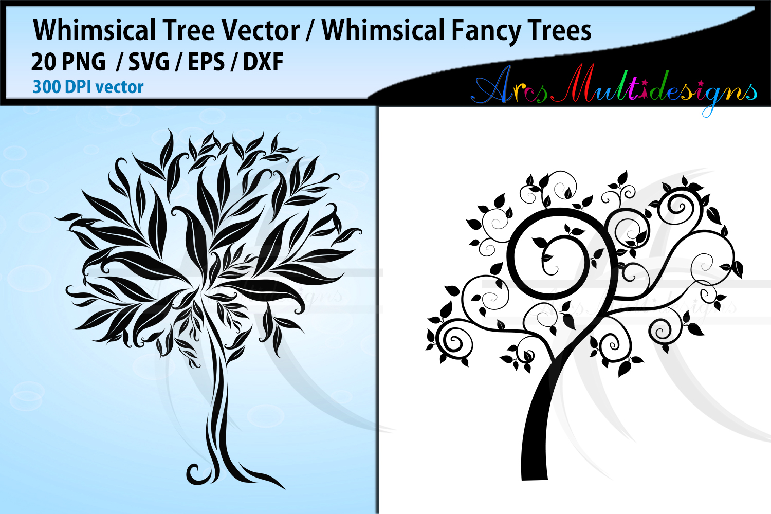 Download whimsical tree SVG / whimsical tree silhouettes svg bundle