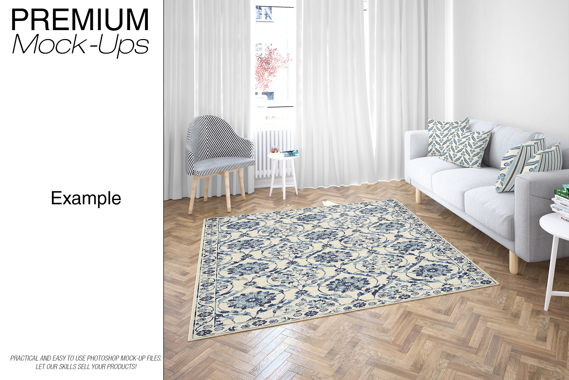 Download Carpets in Living Room Mockup Set (117920) | Mock Ups ...