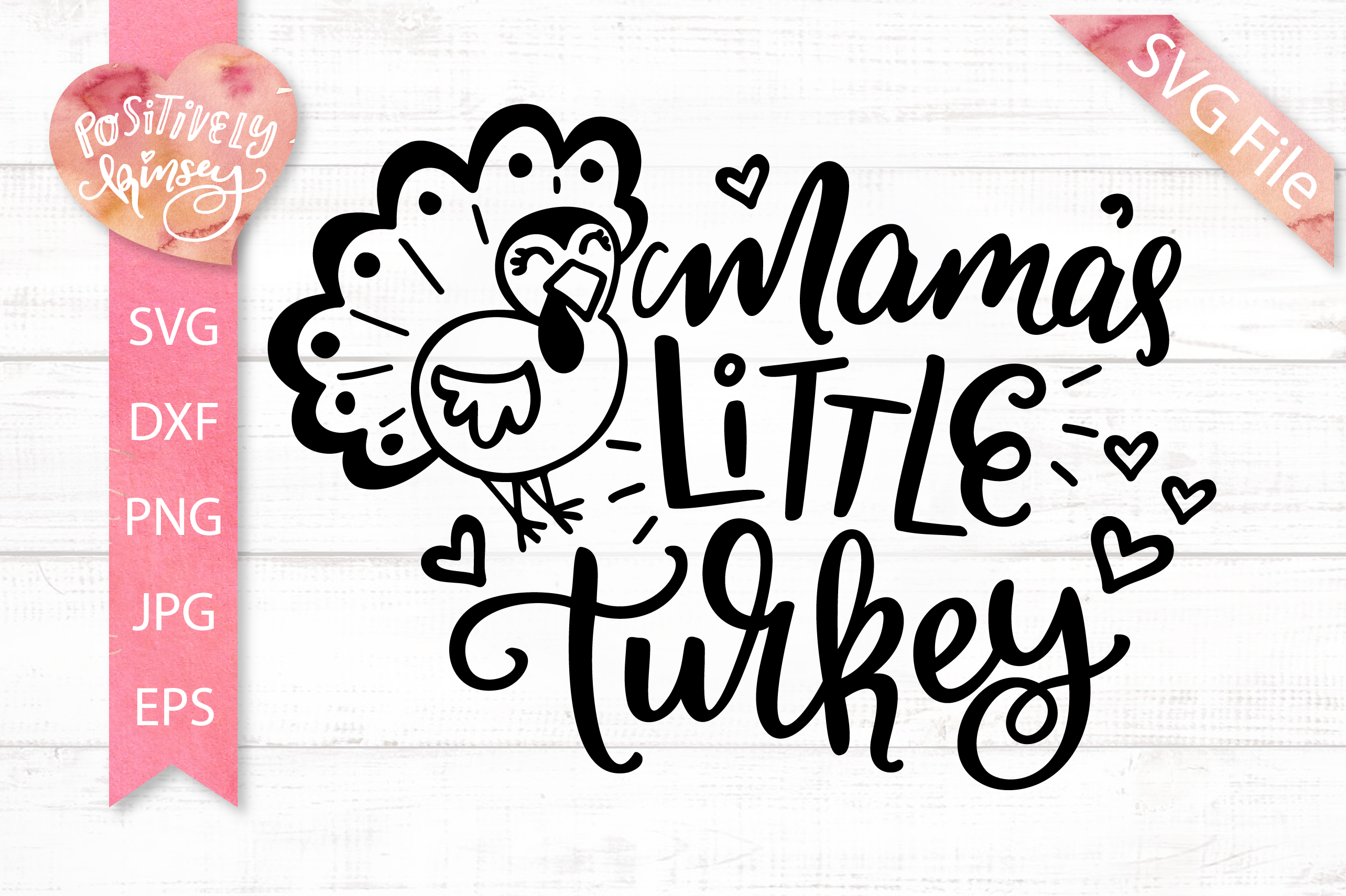 Mama's Little Turkey SVG, Baby Thanksgiving SVG, DXF, PNG