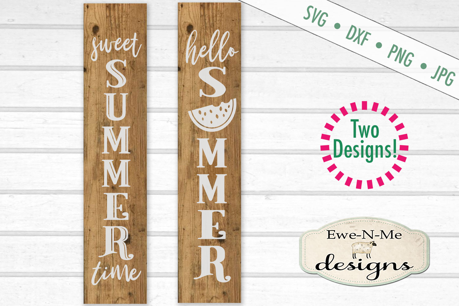 Download Sweet Summer Watermelon Vertical Porch Sign SVG Cut File