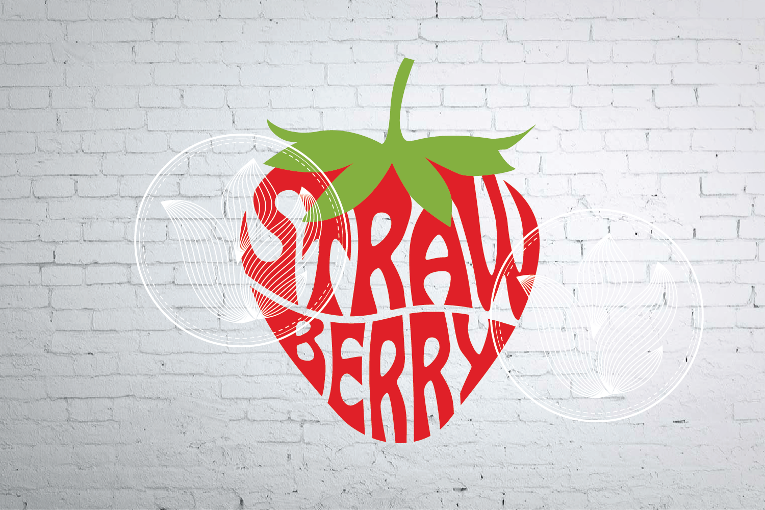 Download Digital Strawberry word art, Strawberry jpg, png, eps, svg ...