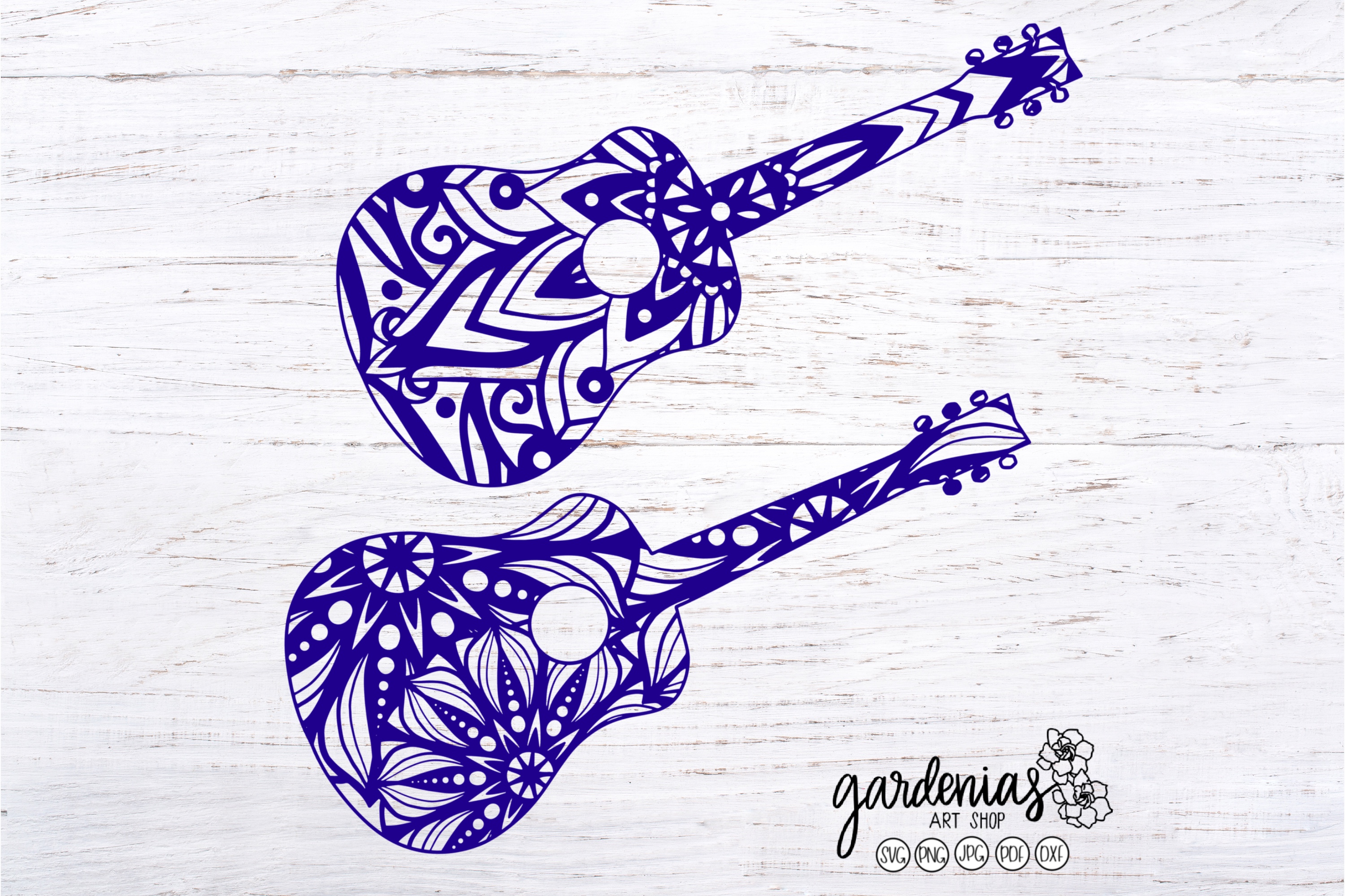 Download Guitar Mandala Svg Free For Crafters - Layered SVG Cut File