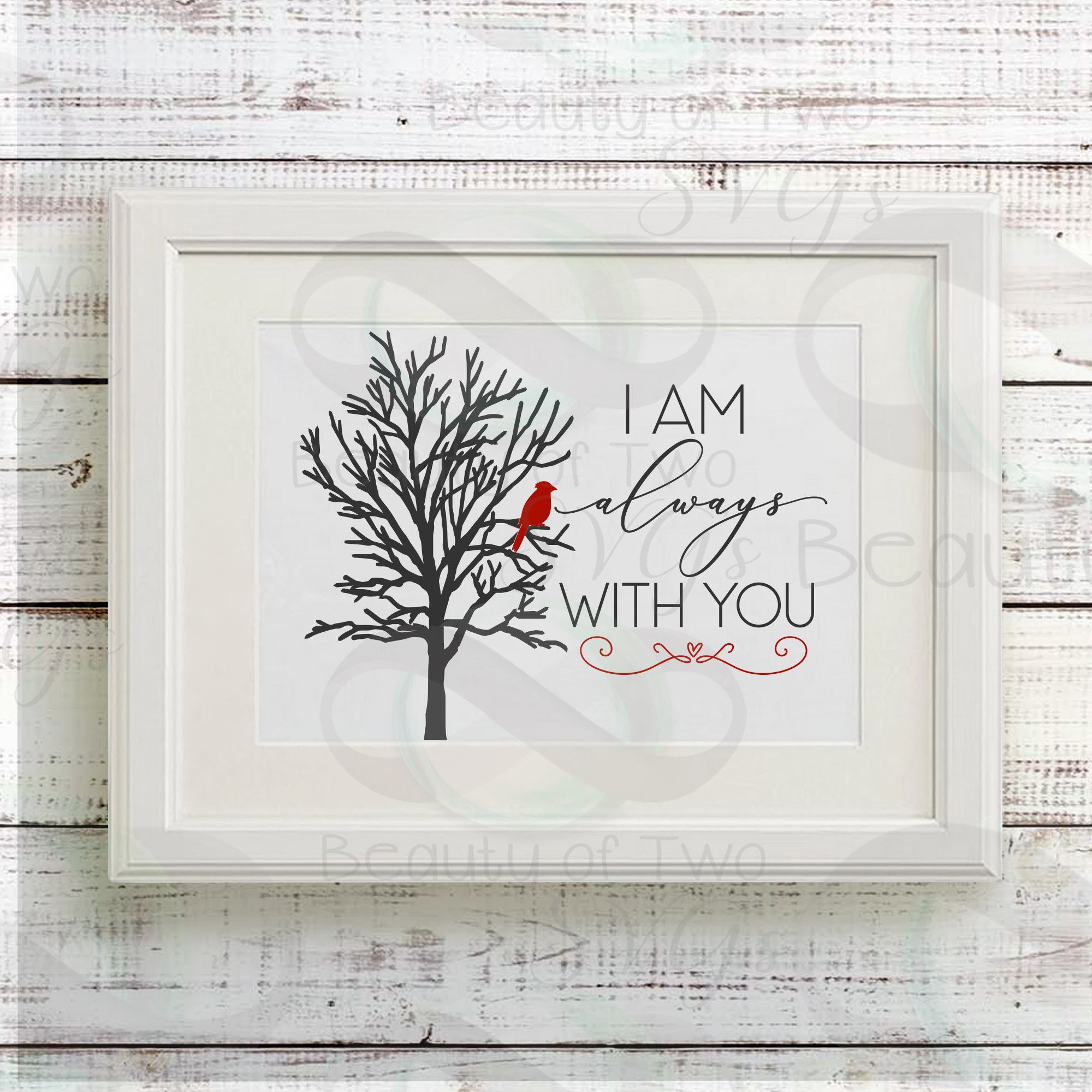 Download Christmas Cardinal Memoriam svg, I am always with you svg ...