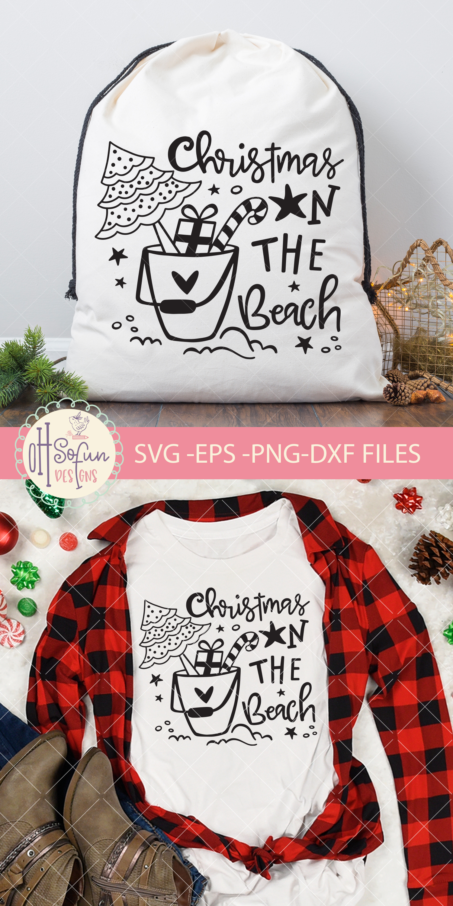 Christmas on the beach, Christmas SVG (381047) | SVGs | Design Bundles