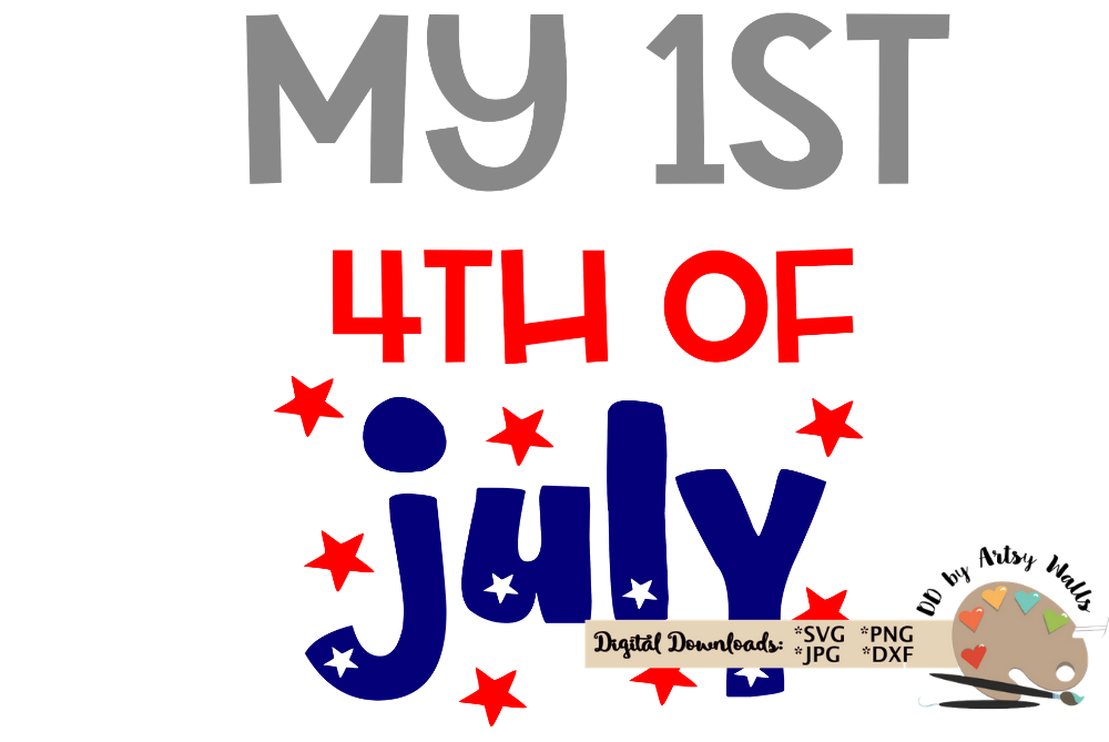 Download Cute baby My 1st 4th of July svg, July 4th firecracker svg