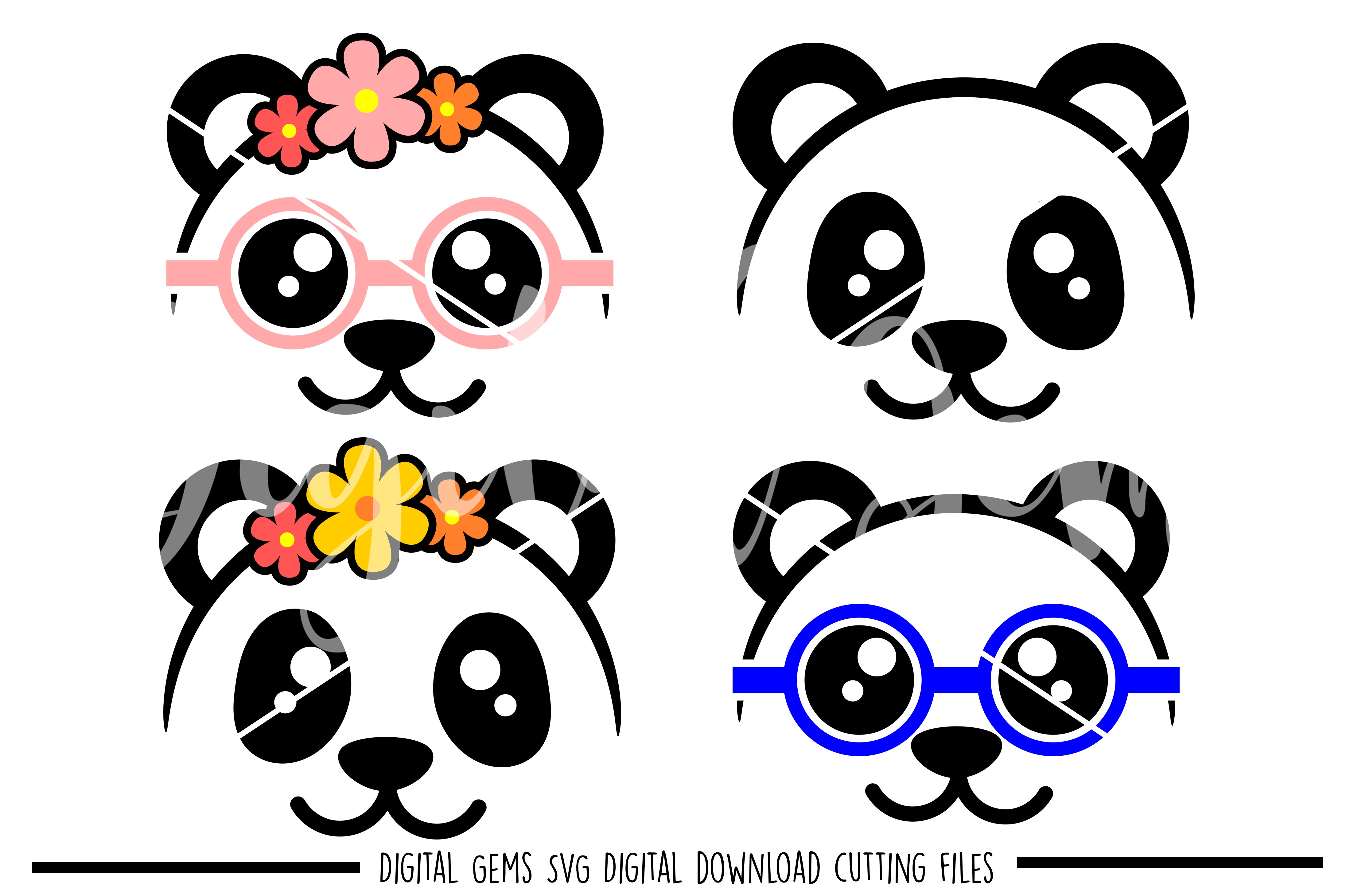 Download Panda Face SVG / PNG / EPS / DXF Files