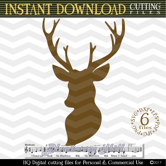 Download Deer Head SVG - Deer Cut Files SVG - Deer SVG - Cutting File