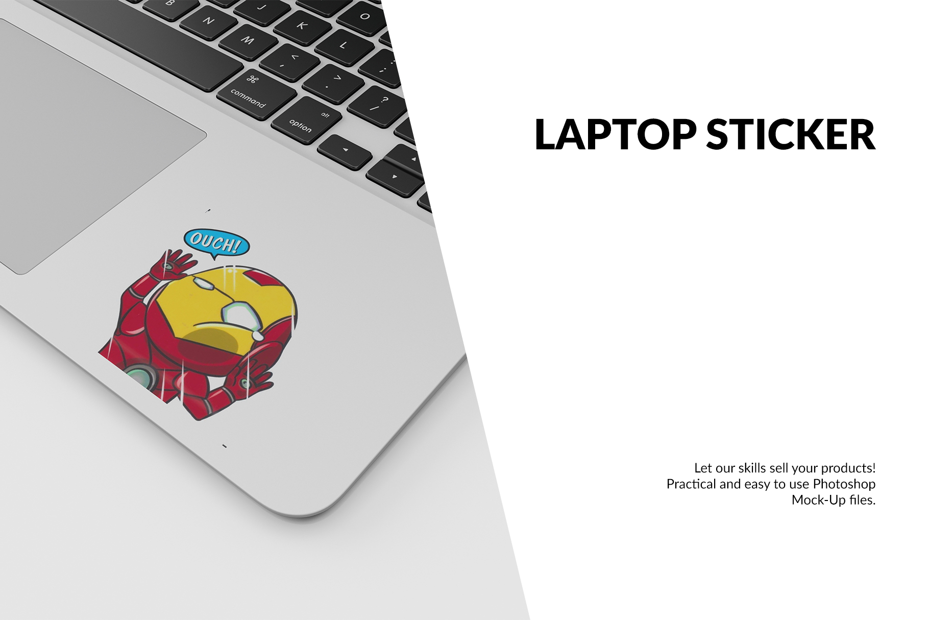 Download Laptop Sticker Mockup Set