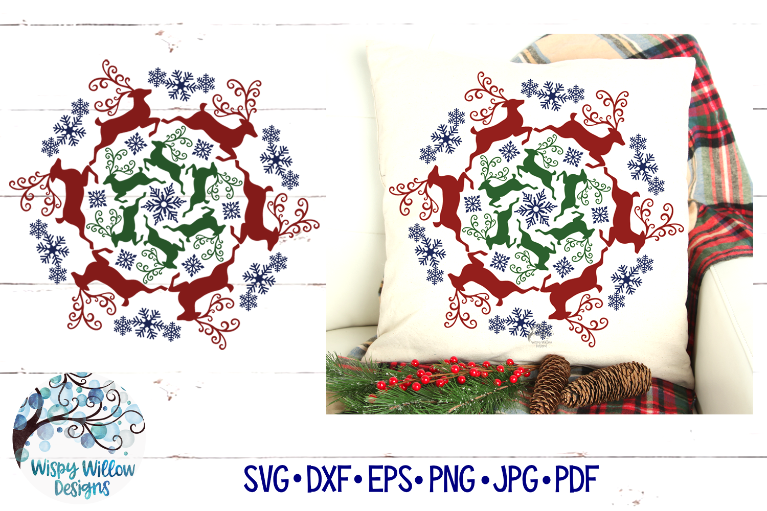 Download Winter Mandala SVG Bundle | Christmas Mandala SVG Cut Files (365762) | SVGs | Design Bundles