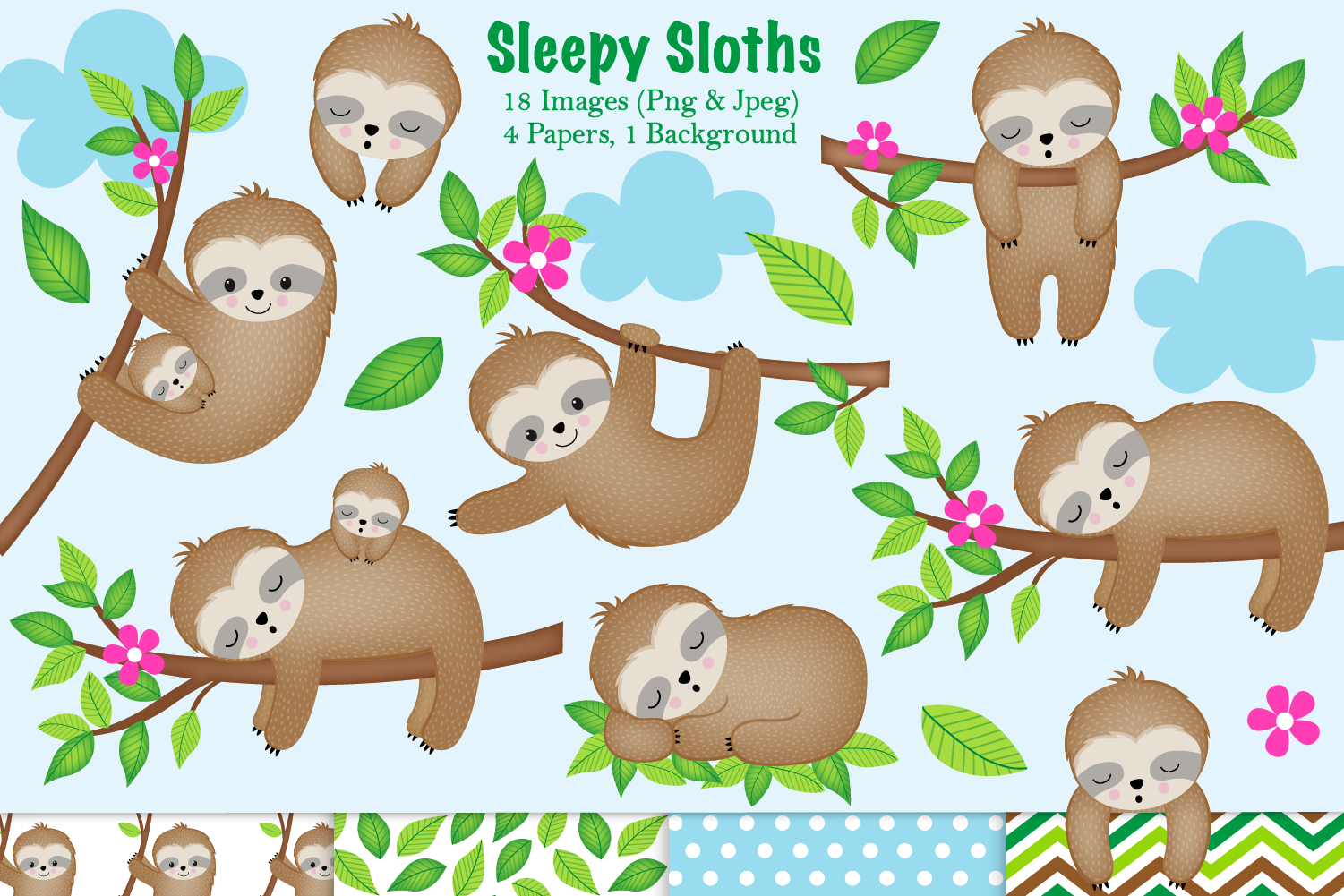 sloth clipart