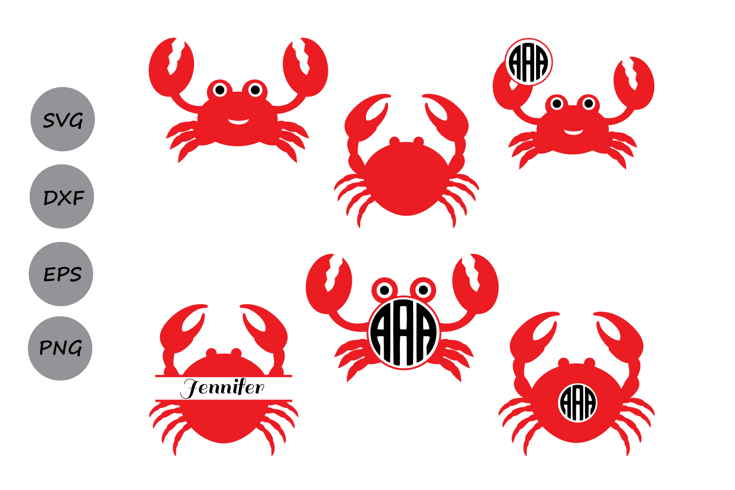 Download Crab Svg, Crab monogram svg, Sea animals svg, Nautical svg ...