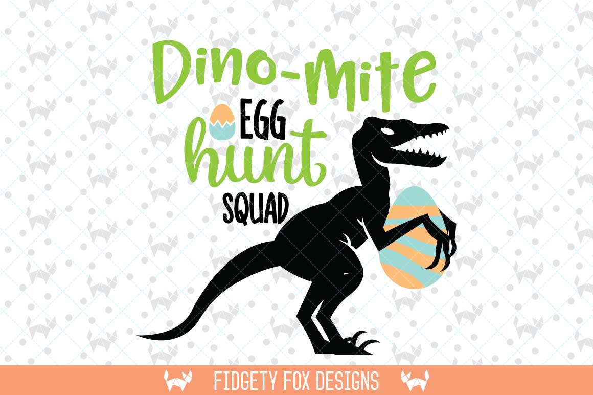 Easter Dinosaur SVG DXF, EPS, png Files for Cutting Machines Cameo or