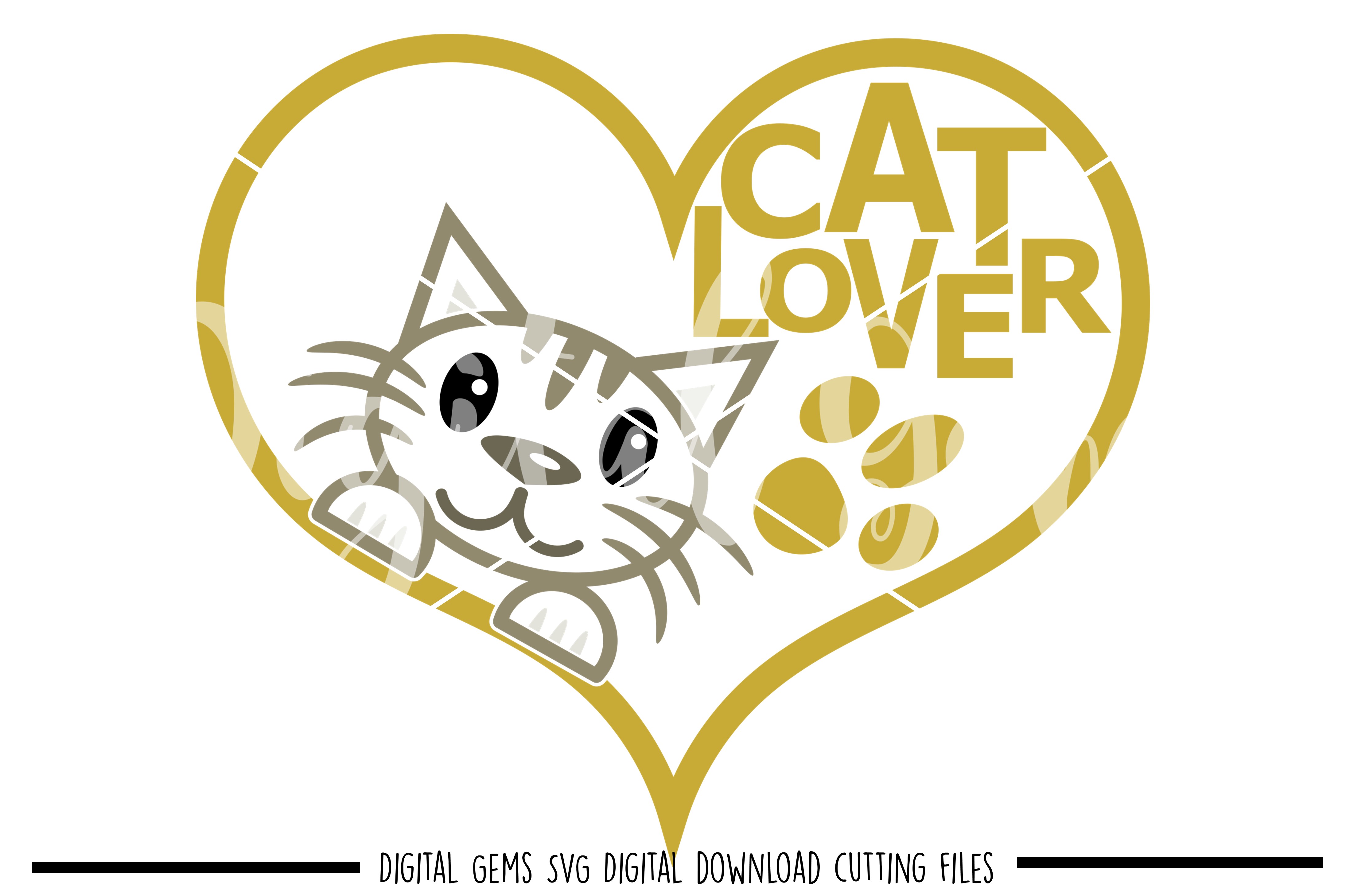Cat lover SVG / PNG / EPS / DXF Files (52099) | SVGs | Design Bundles