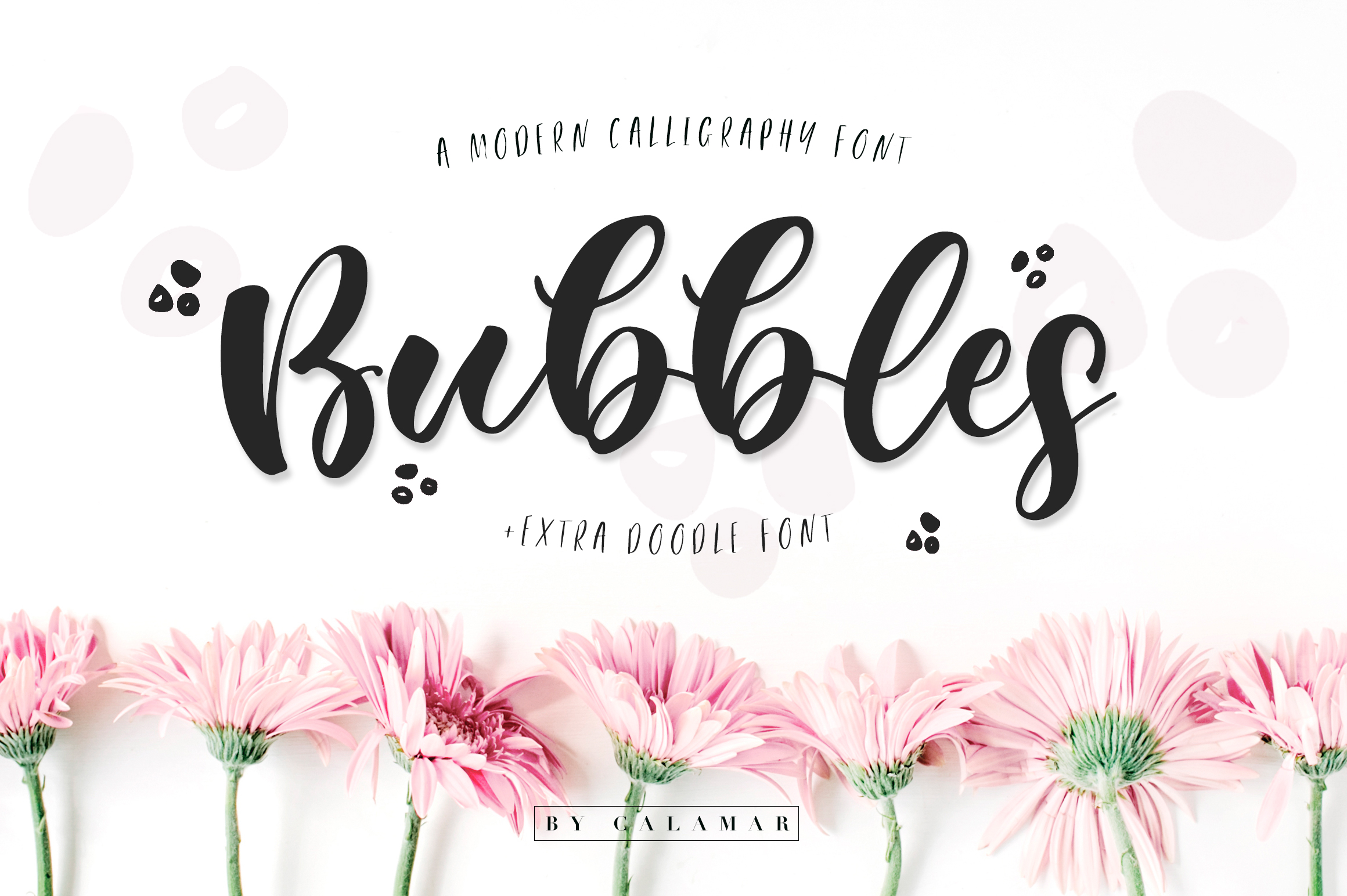 bubble letter cursive font with highlight