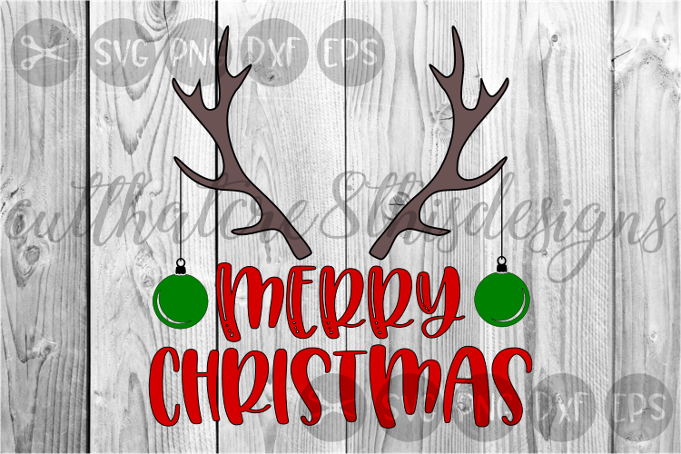 Download Merry Christmas, Ornaments, Antlers, Cute, Cut File, SVG