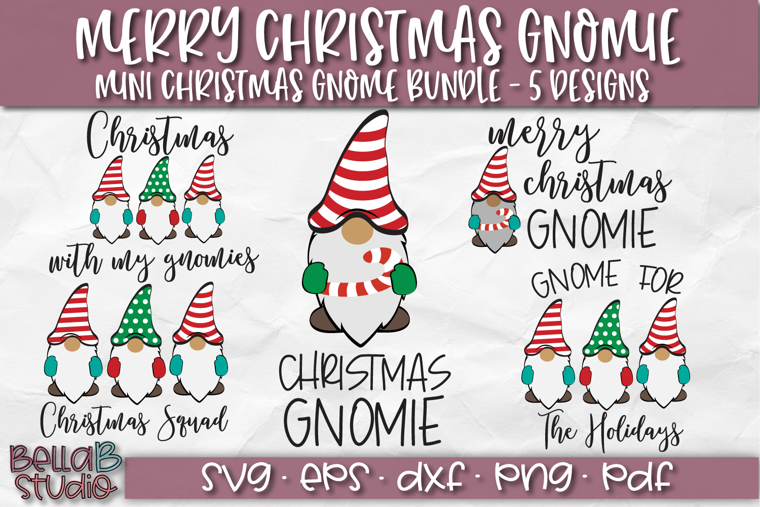 Download Christmas Gnomes SVG, Merry Christmas Gnome SVG Bundle