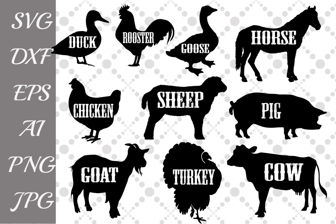 Download Farm Animals Svg ,FARM SVG, Horse Svg,Cow Svg (86263 ...