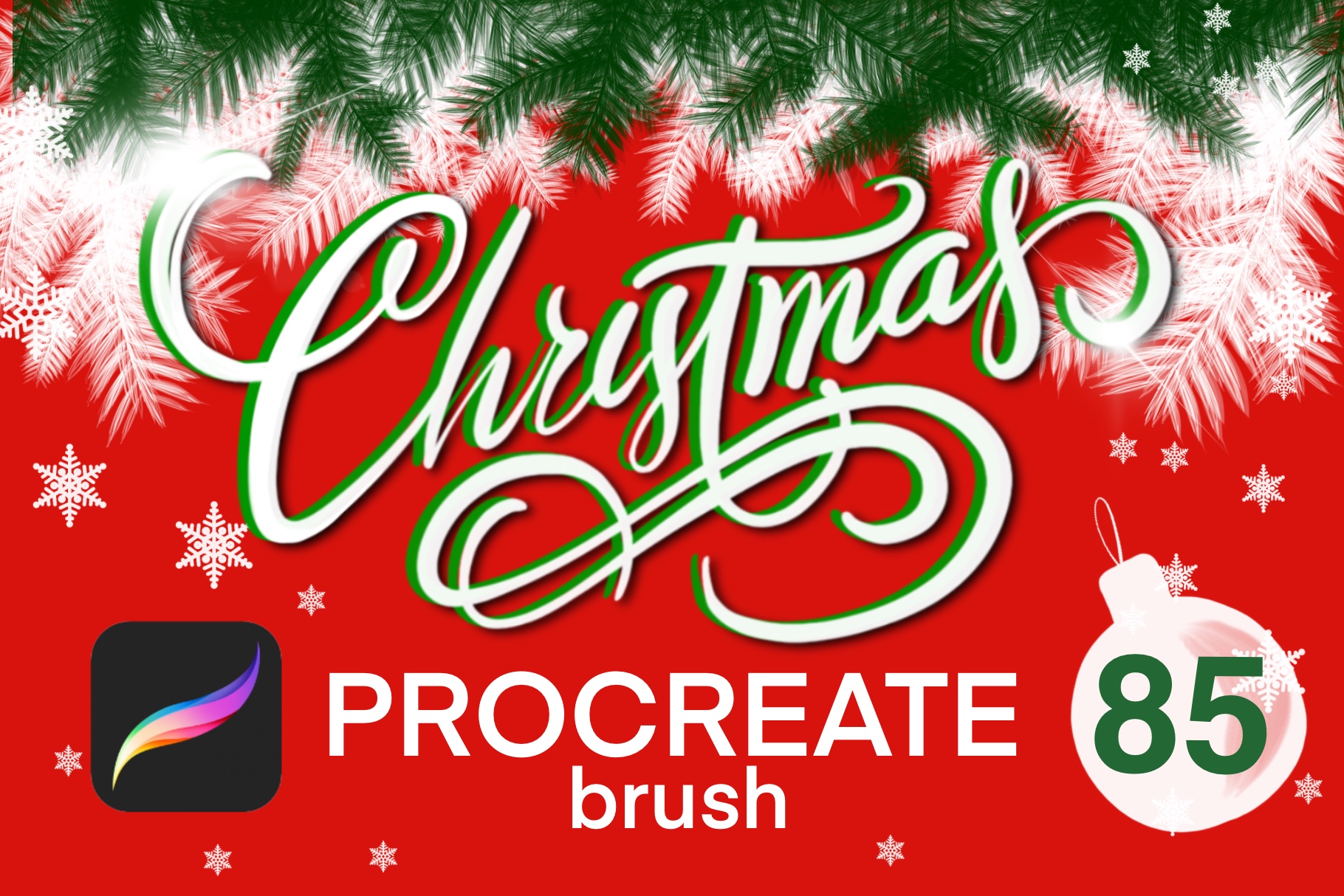 free christmas procreate brushes
