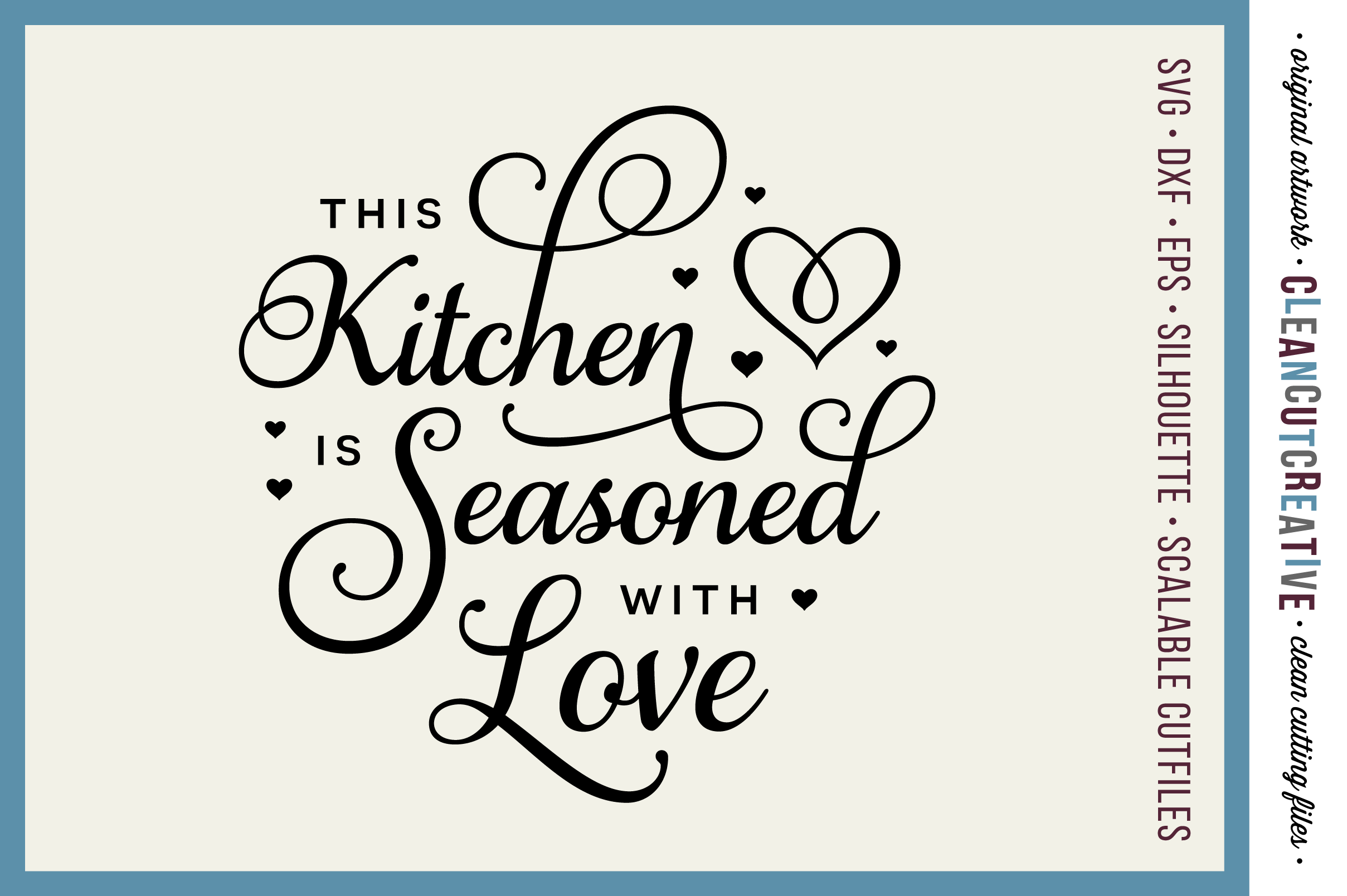 Free Free 257 This Kitchen Is Seasoned With Love Free Svg SVG PNG EPS DXF File