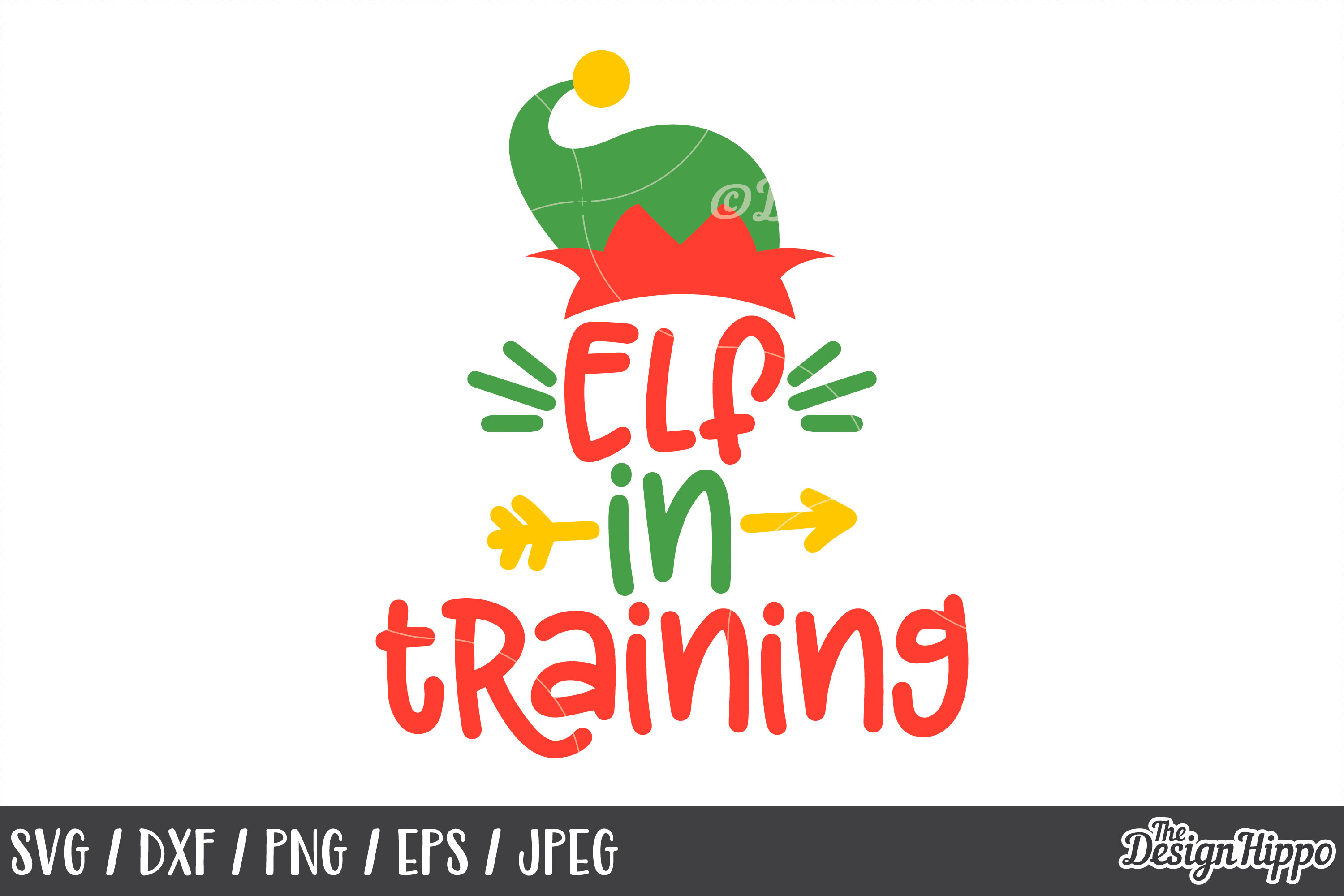 Download Elf In Training, Elf Hat, Christmas, SVG, PNG, DXF, Cut File