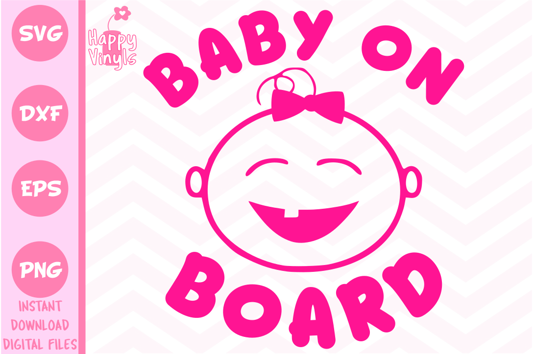 Baby SVG Baby on Board Girl SVG Cute SVG
