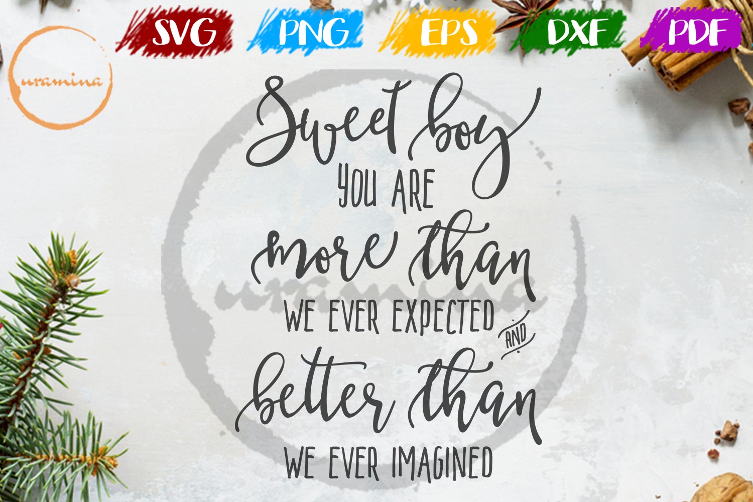 Download You Are Sweet Boy Kids Room Sign SVG Cut Files - PDF - PNG