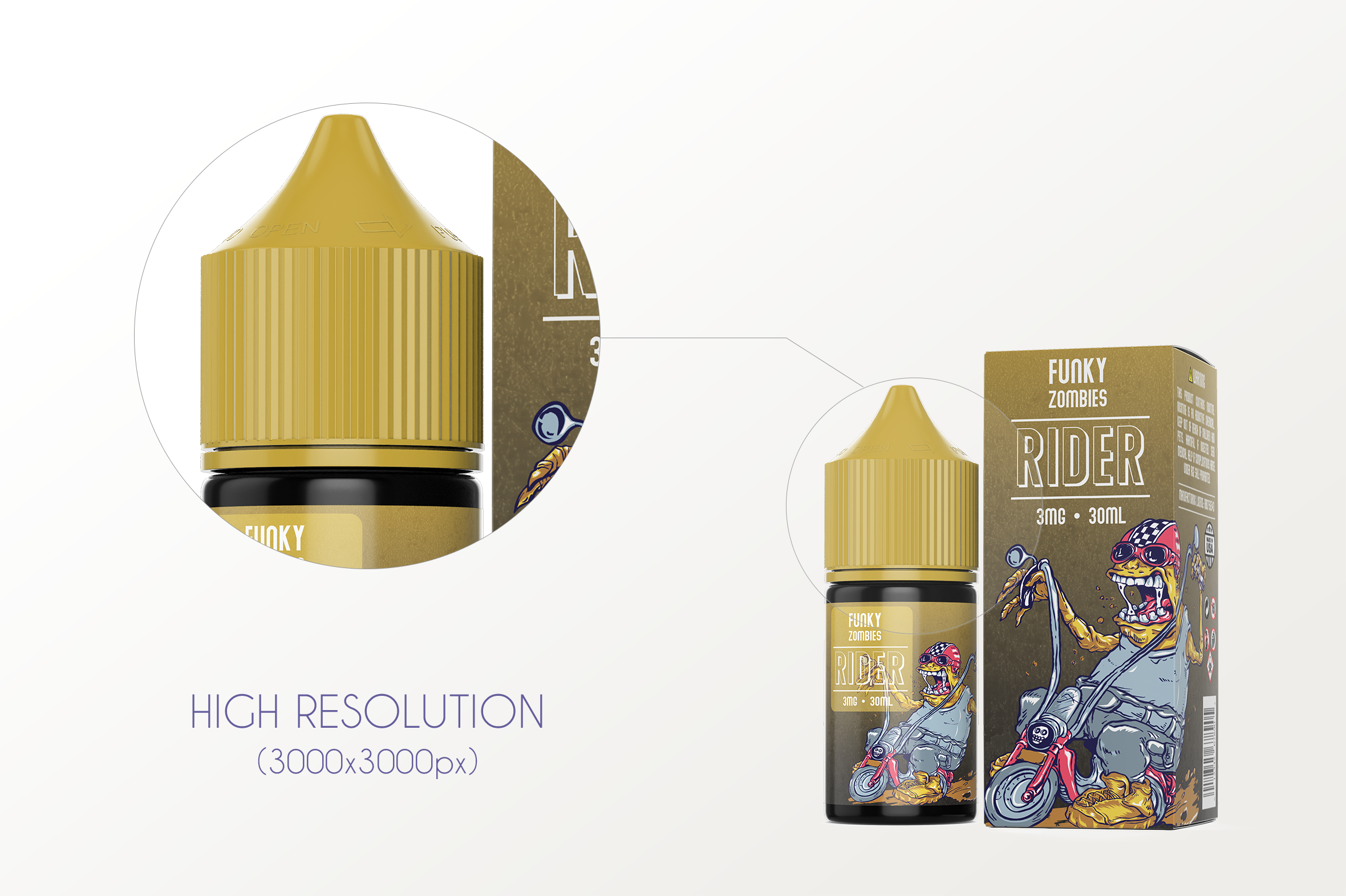 Download eLiquid Bottle Mockup v. 1C (205524) | Products | Design Bundles