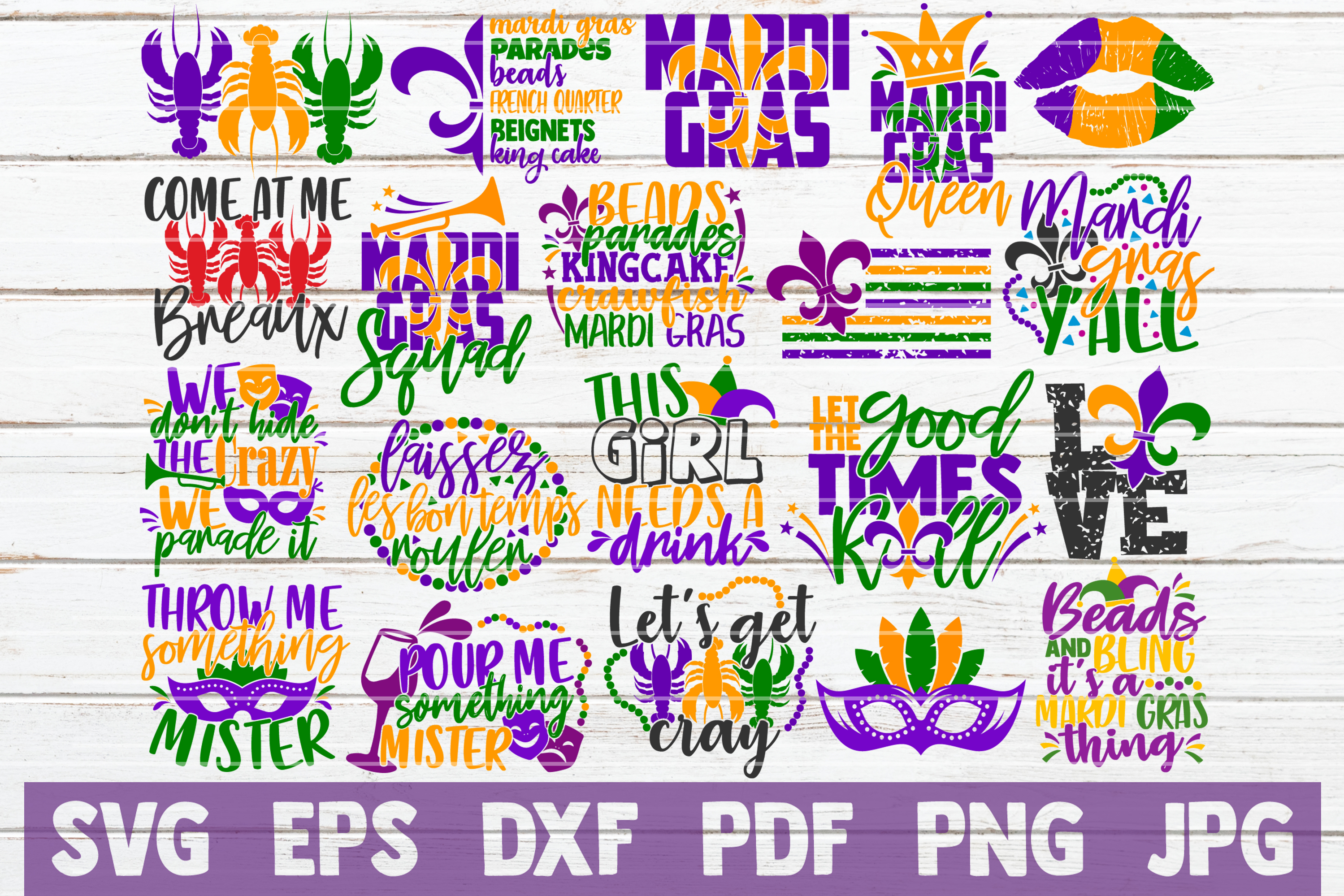 Download Mardi Gras Bundle | SVG Cut Files