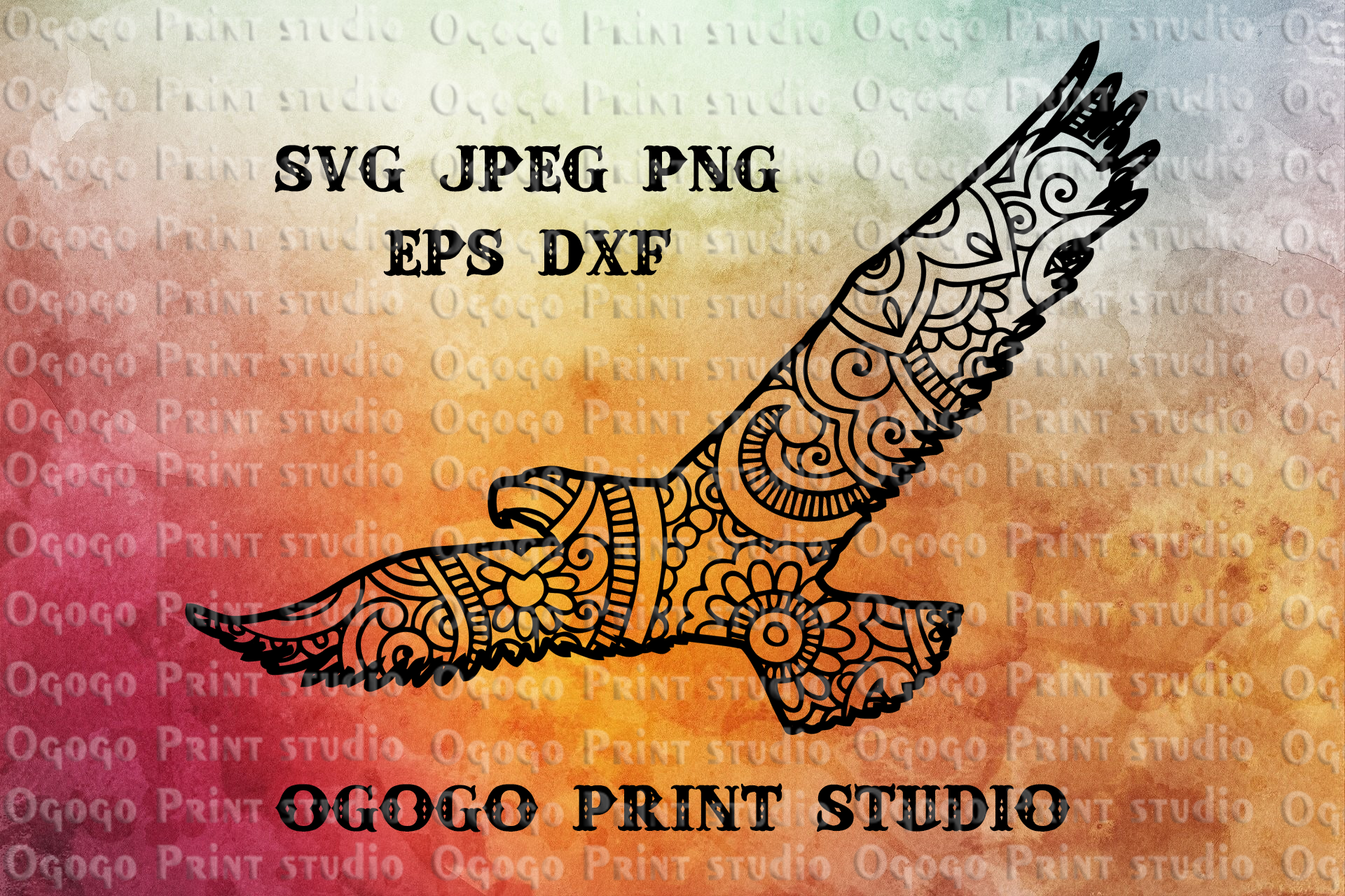 Download Eagle SVG, Mandala svg, Zentangle SVG, Independence svg, USA (230348) | Cut Files | Design Bundles