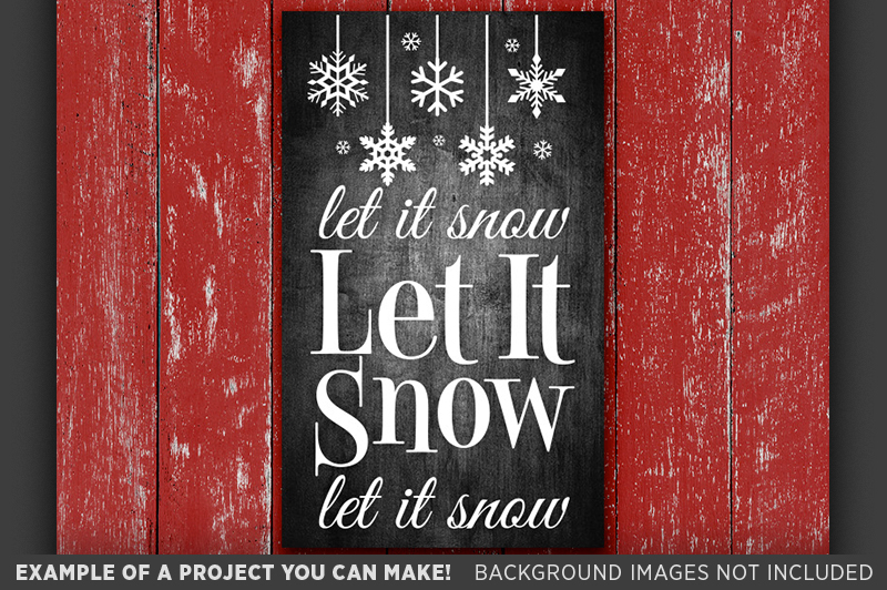 Let It Snow SVG - Let It Snow Sign - Snowflake SVG ...