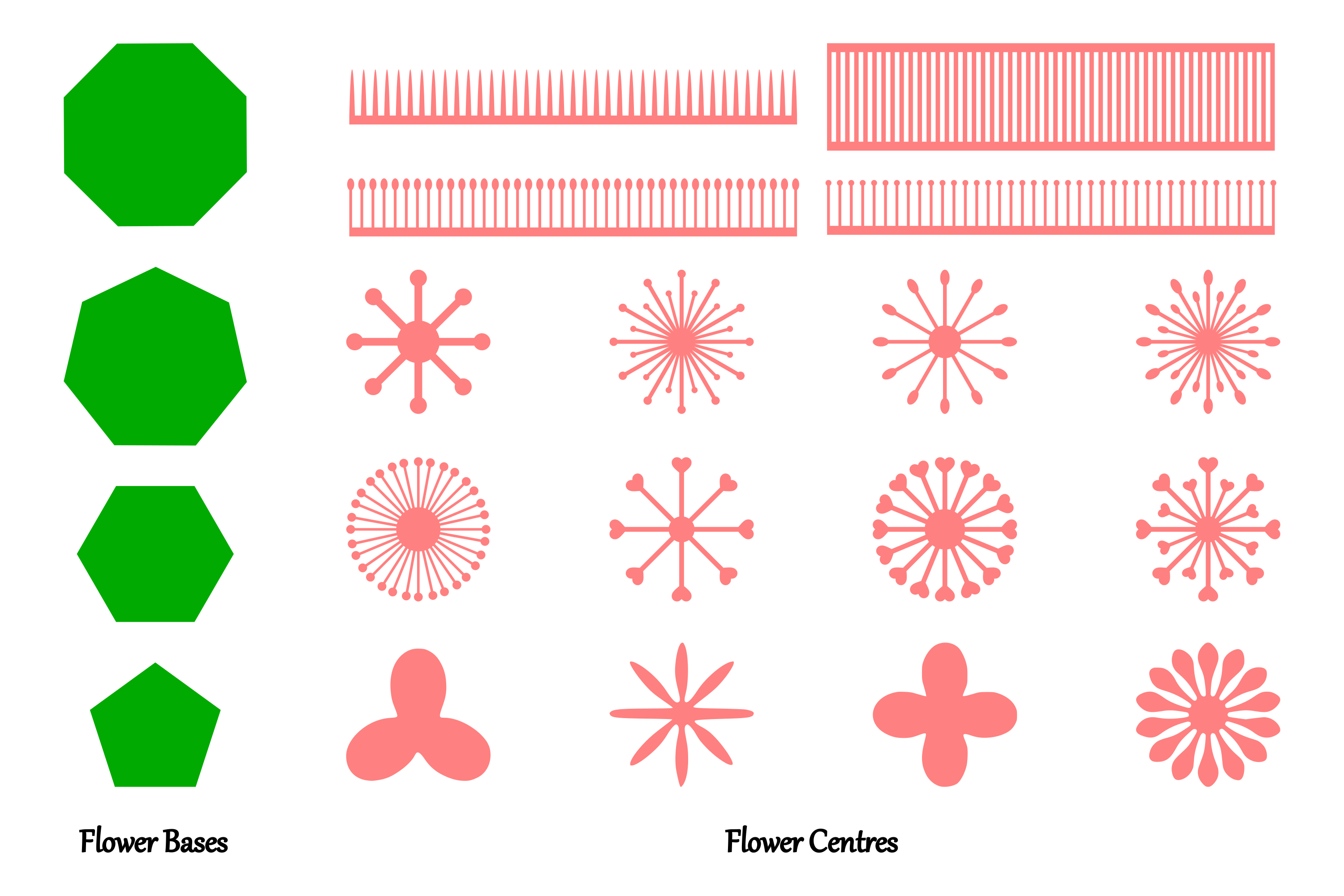 Free Free 168 Flower Svg Template SVG PNG EPS DXF File