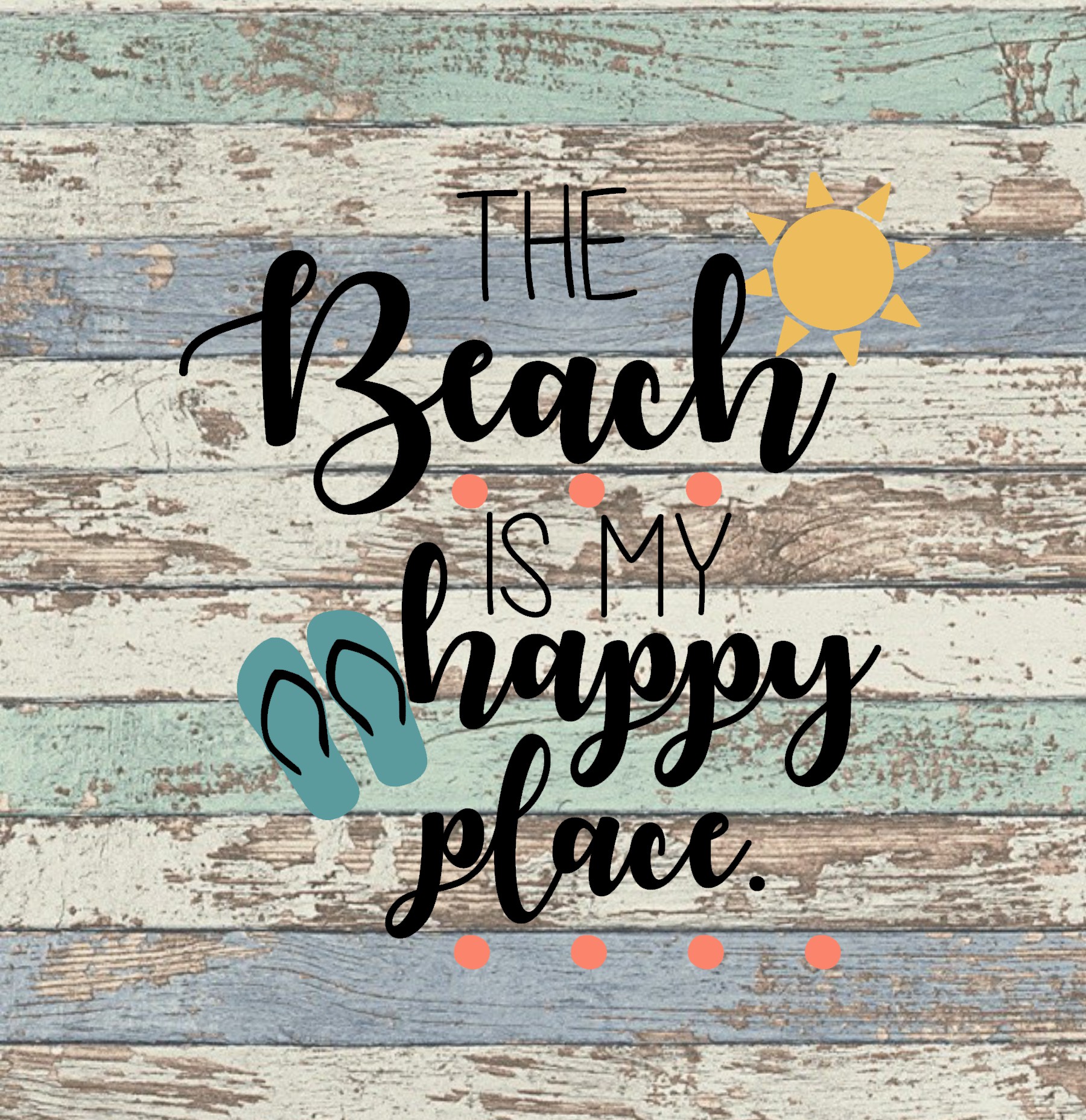 The Beach Is My Happy Place SVG