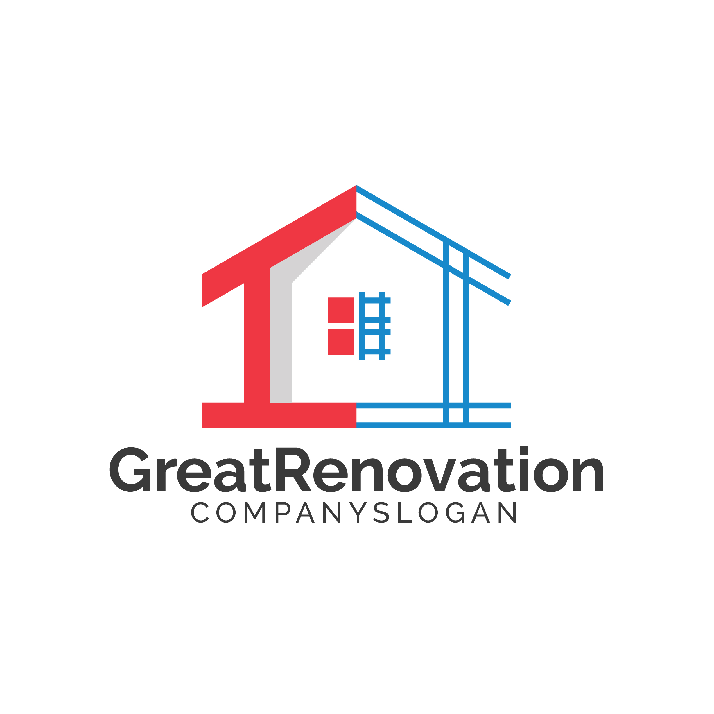 House Construction Renovation Logo (292573) Logos Design Bundles