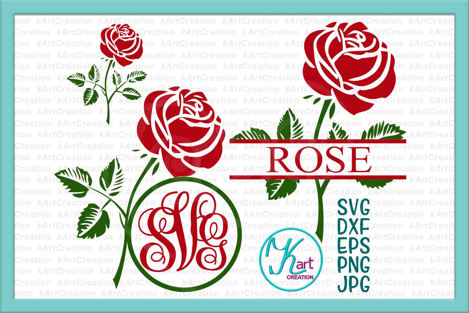 Free Free 93 Flower Svg Monogram SVG PNG EPS DXF File