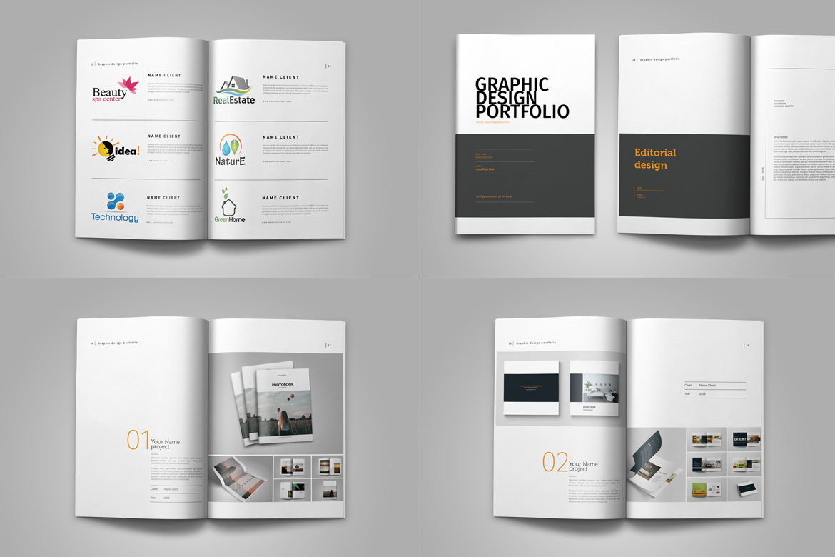 graphic design physical portfolio