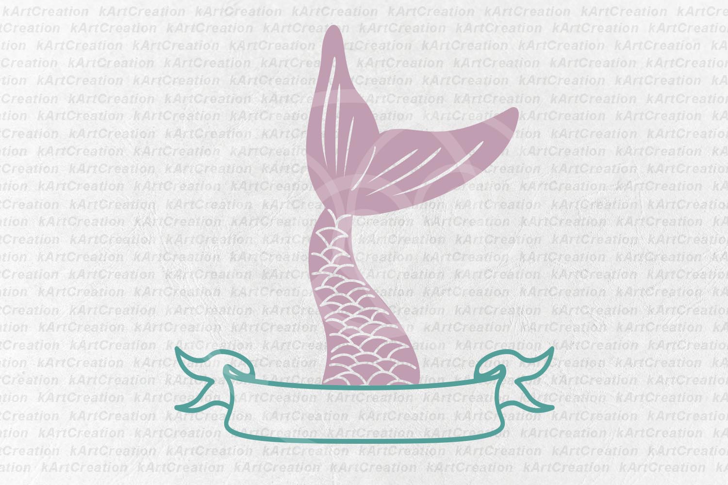 Download mermaid tail fish tail ribbon split monogram svg dxf to ...