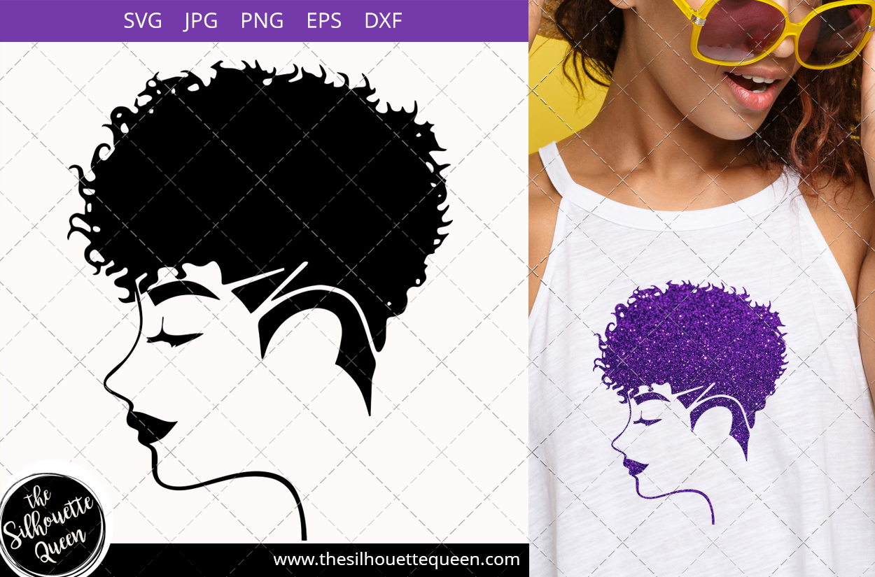 Download Afro Woman svg with Curly Pixie Undercut Shaved Mohawk