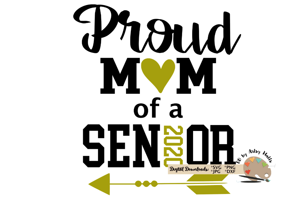 Download Proud mom of a 2020 Senior svg cut file mom of a graduate