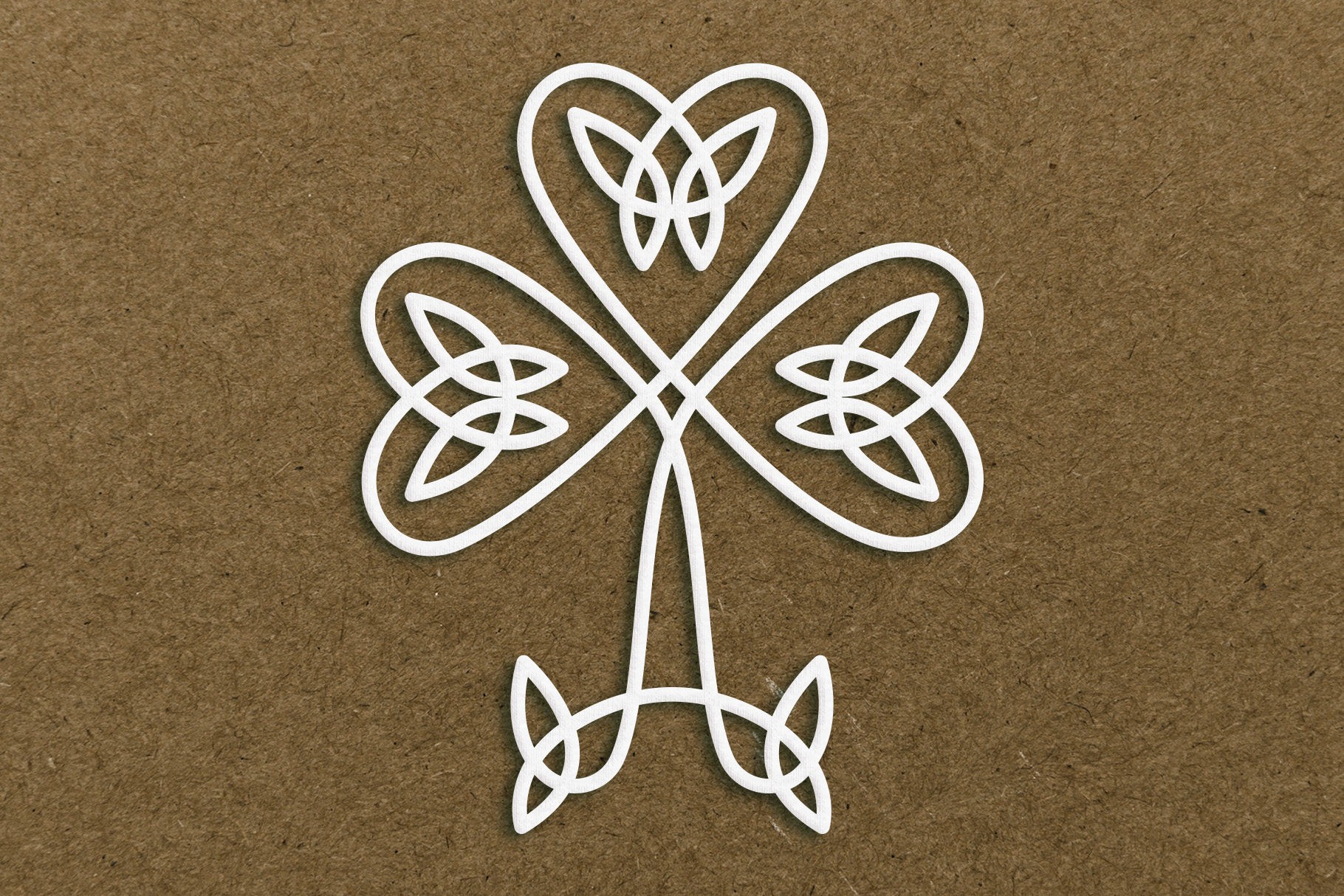 Download SVG Shamrock, Celtic knot clover cut file for Cricut, laser.