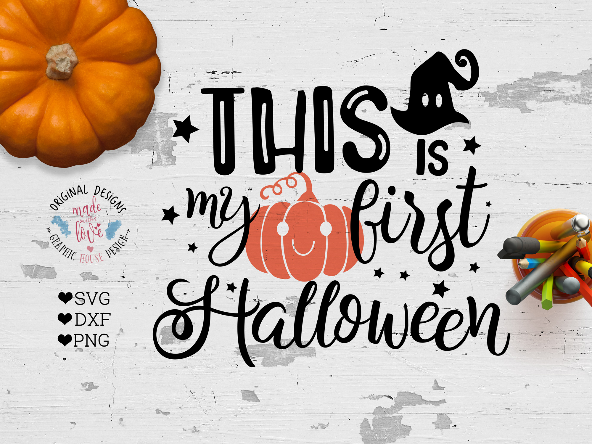 Download My First Halloween Cut File SVG, DXF, PNG (32669) | SVGs ...