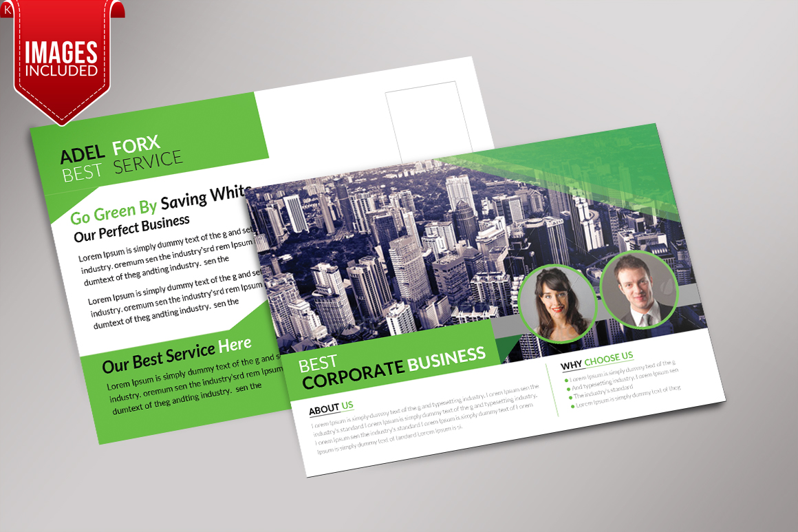 Best Corporate Business Postcard (163286) Card Making Design Bundles
