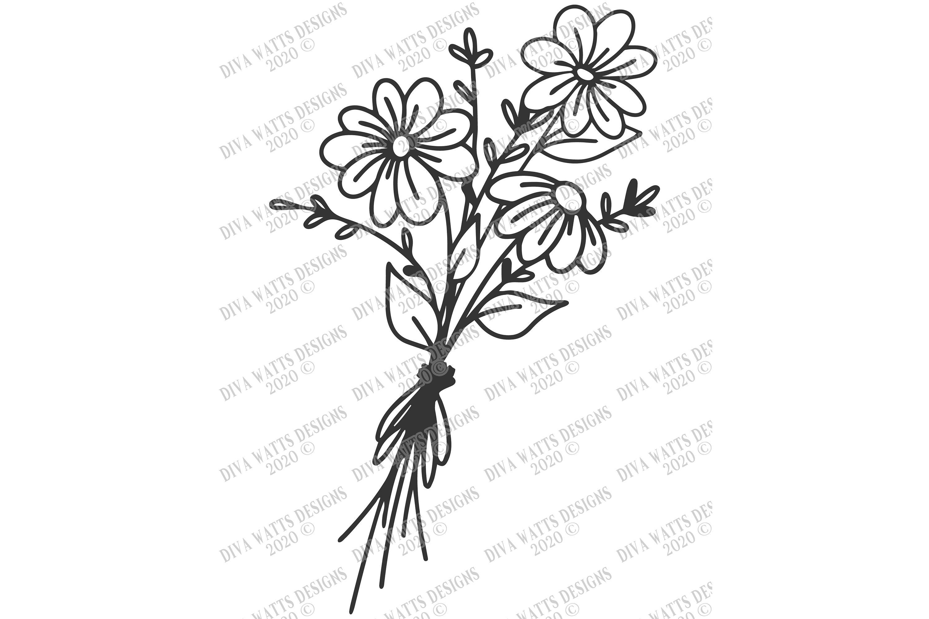 Free Flower Bouquet Svg Free 237 SVG PNG EPS DXF File
