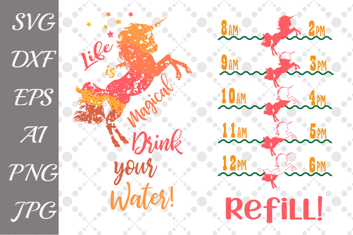 Download Water tracker Svg,DRINK MORE WATER, Unicorn Water Tracker ...