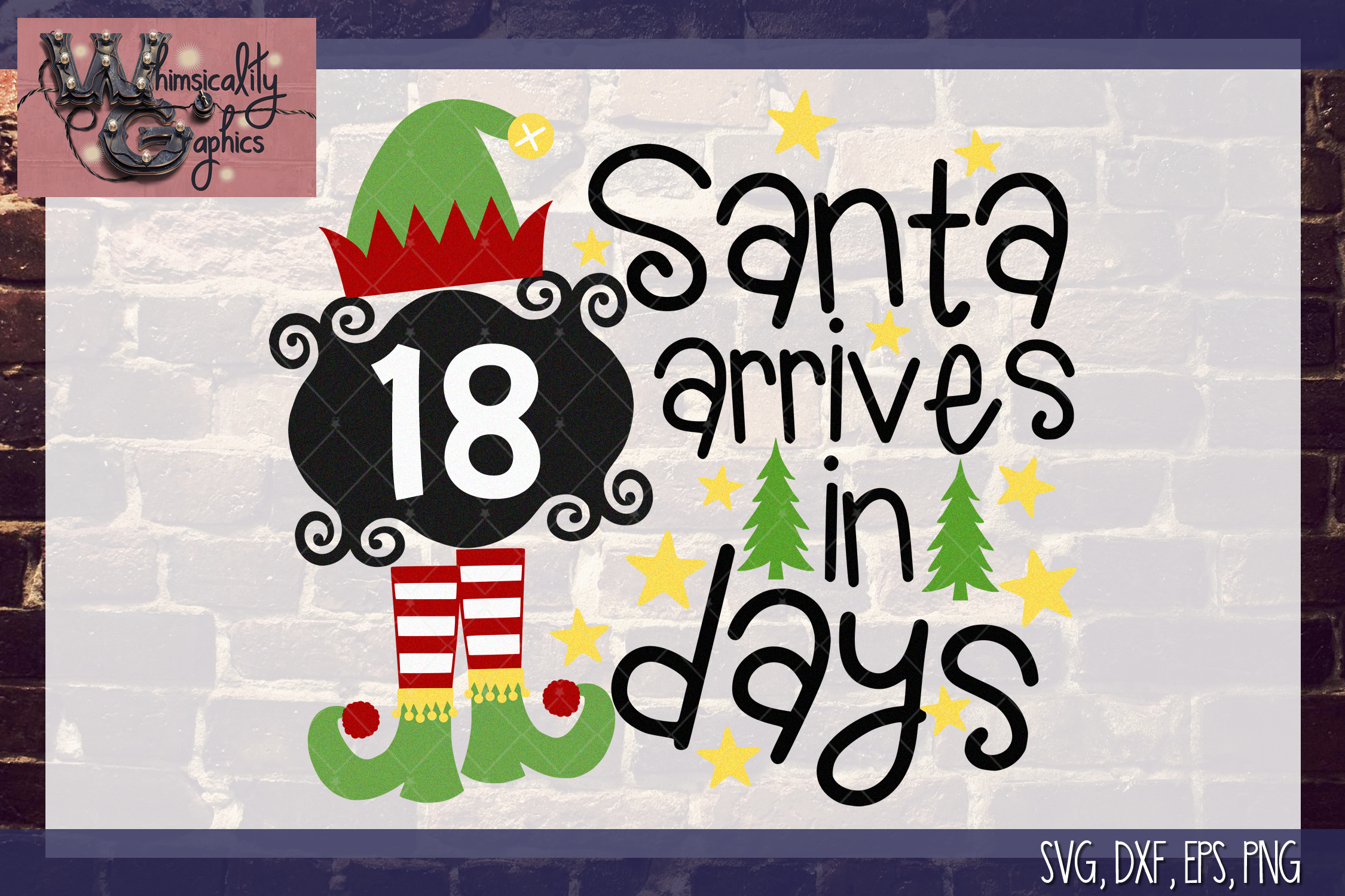 Download Santa Christmas Countdown SVG, DXF, PNG, EPS Comm (119441 ...