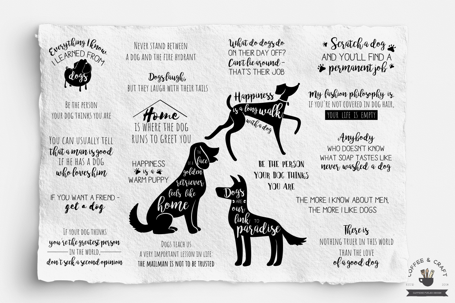 Dog Quotes SVG