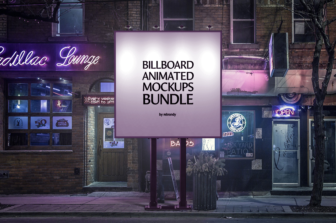 Download Billboard Animated Mockups Bundle