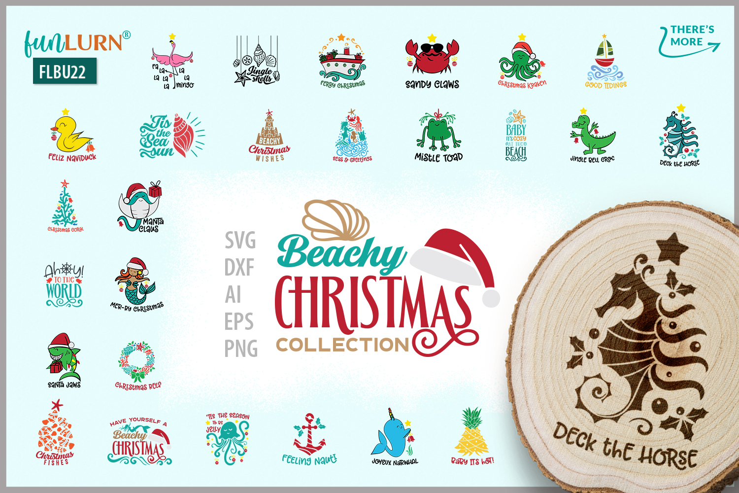 Beachy Christmas Collection | SVG Cut File Bundle