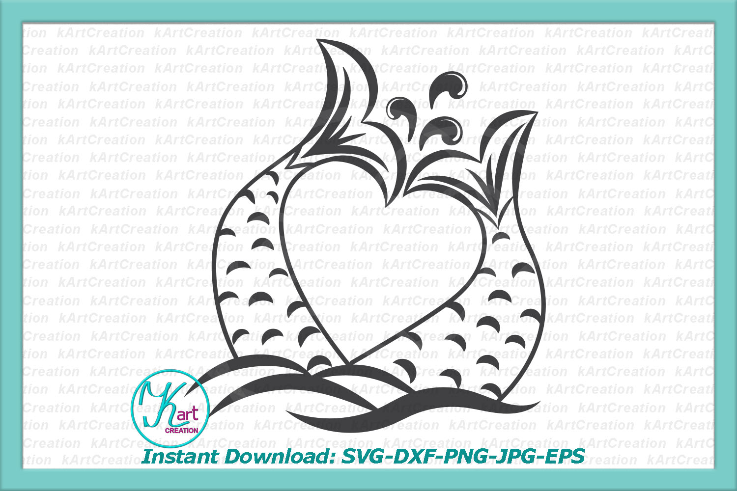 Download Valentine couple heart shaped mermaid tails fish tails svg ...
