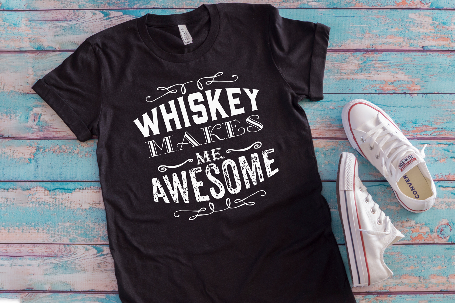 Download Whiskey makes me awesome T-shirt svg design