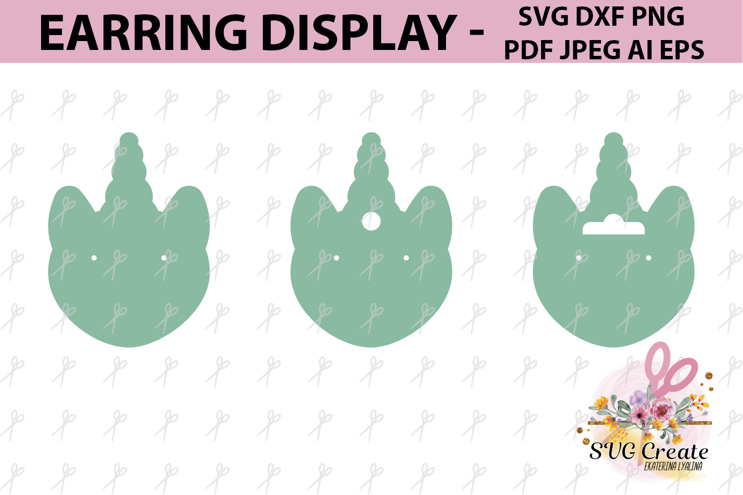 Download Earring cards svg, earring display svg, earring display ...